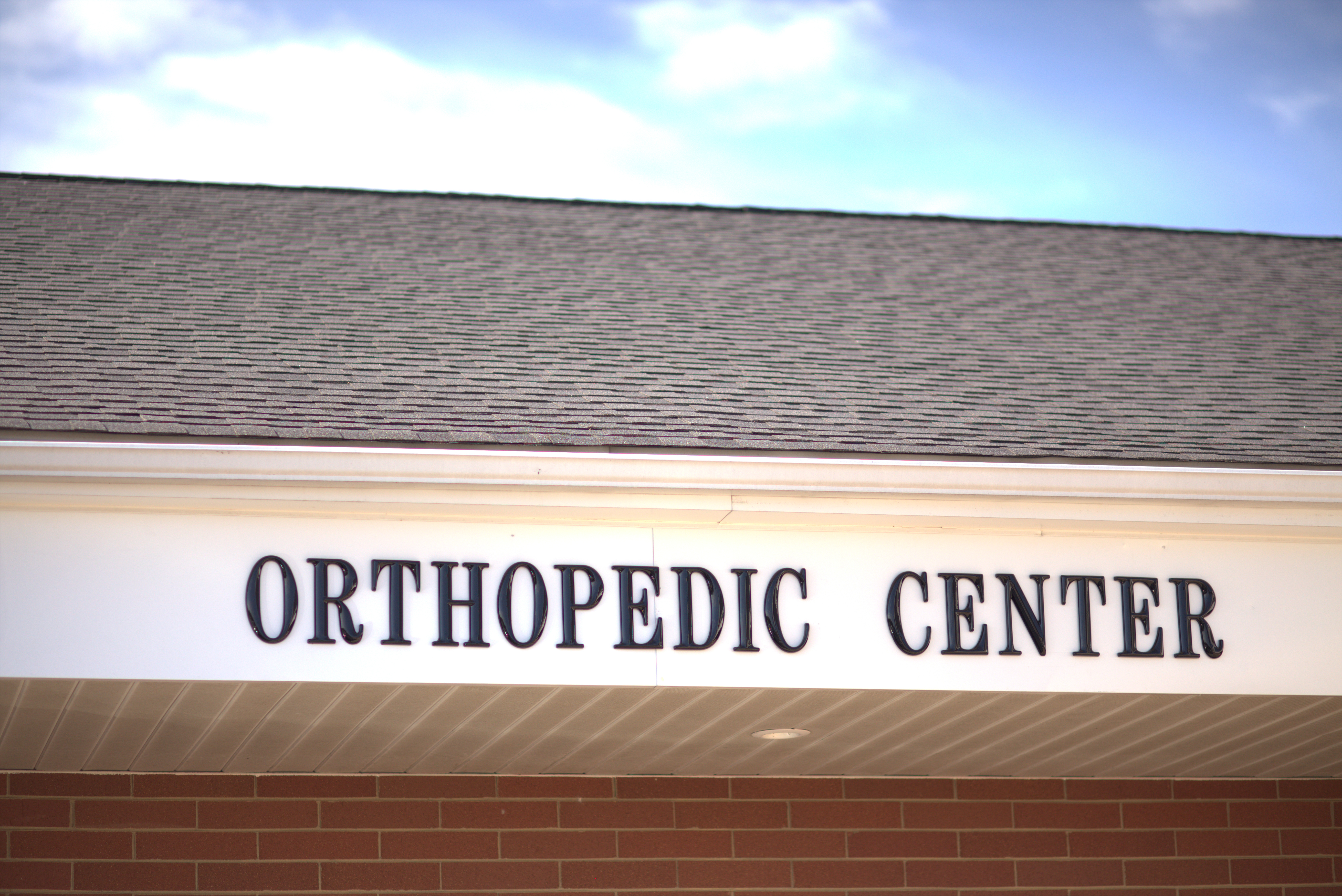 Orthopedic Center above fascia exterior