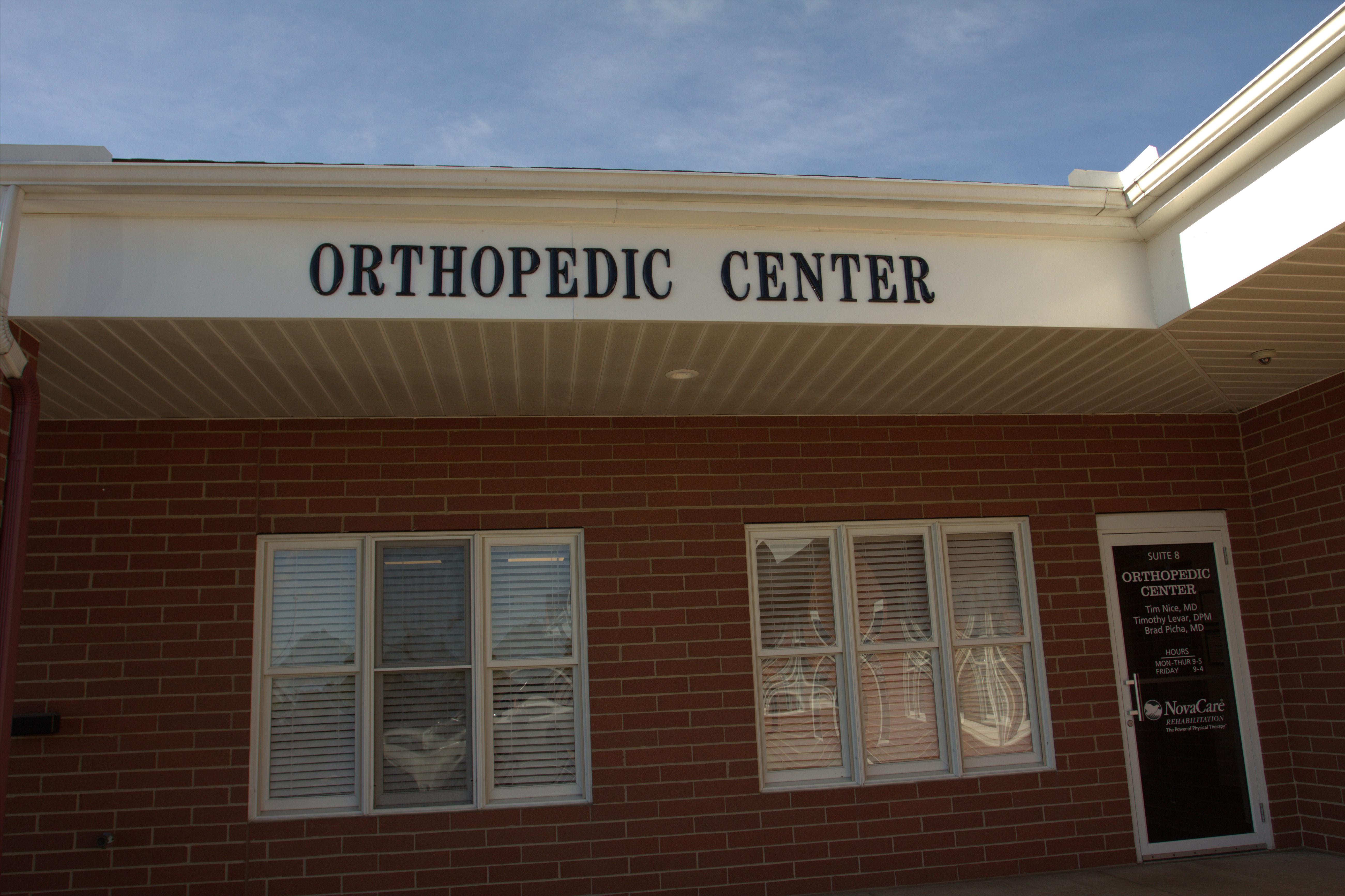 Exterior of Orthopedic Center