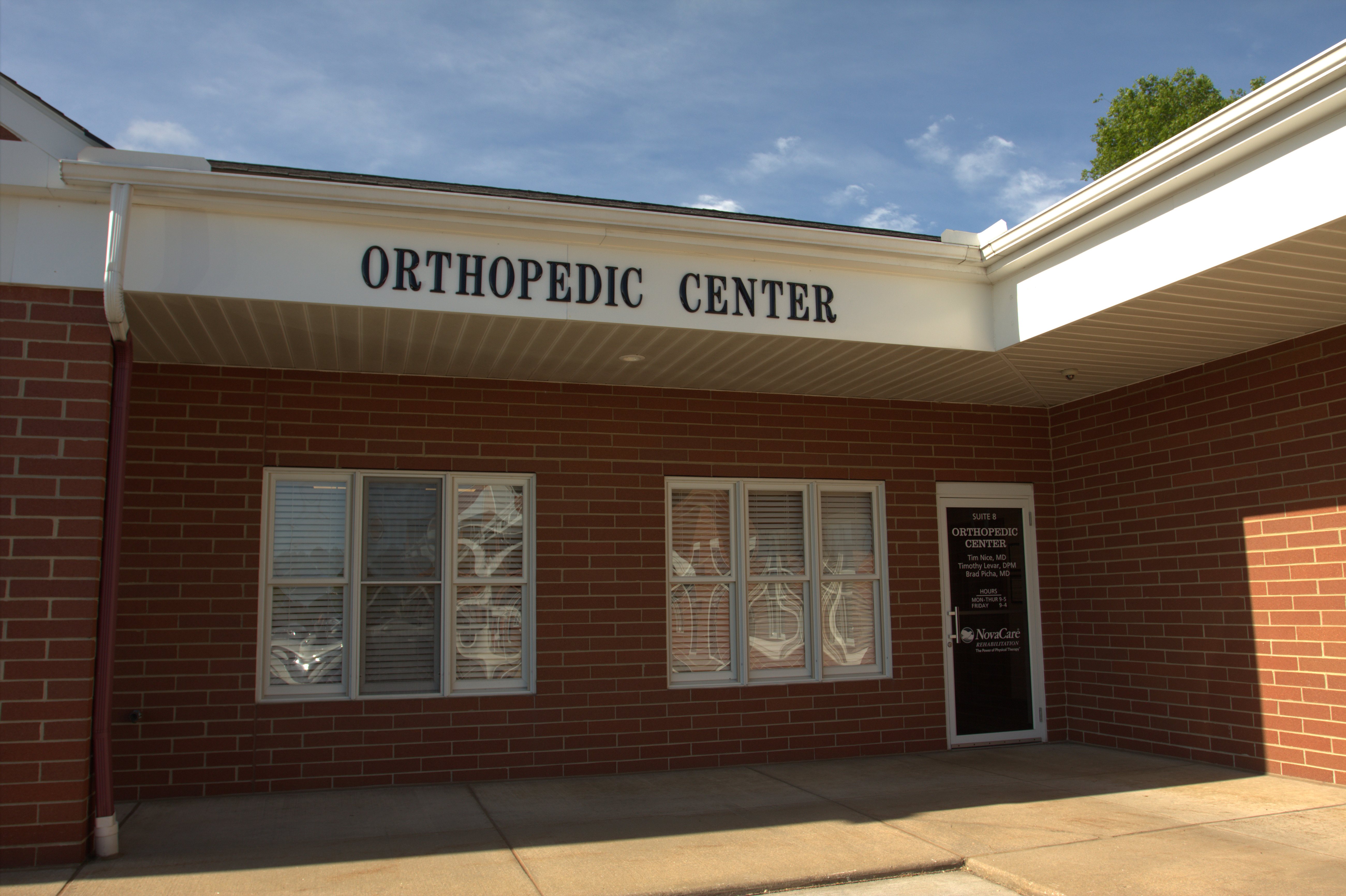 Exterior of Orthopedic Center
